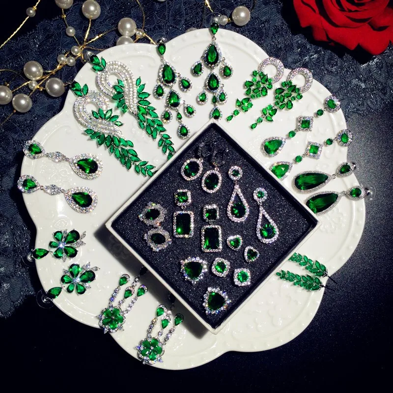 Emerald Drop Earrings For Women S925 Sterling Silver Fine Jewelry Vintage Luxury Green Cubic Zirconia Earring Bijoux Femme
Emerald Drop Earrings For Women S925 Sterling Silver Fine Jewelry Vintage Luxury Green Cubic Zirconia Earring Bijoux Femme