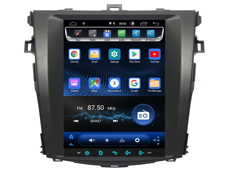 OTOJETA Android 8.1.0 vertical screen Car Multimedia tesla GPS NAVIGATION Radio player for toyota corolla 2008-2013 Auto AC only
OTOJETA Android 8.1.0 vertical screen Car Multimedia tesla GPS NAVIGATION Radio player for toyota corolla 2008-2013 Auto AC only