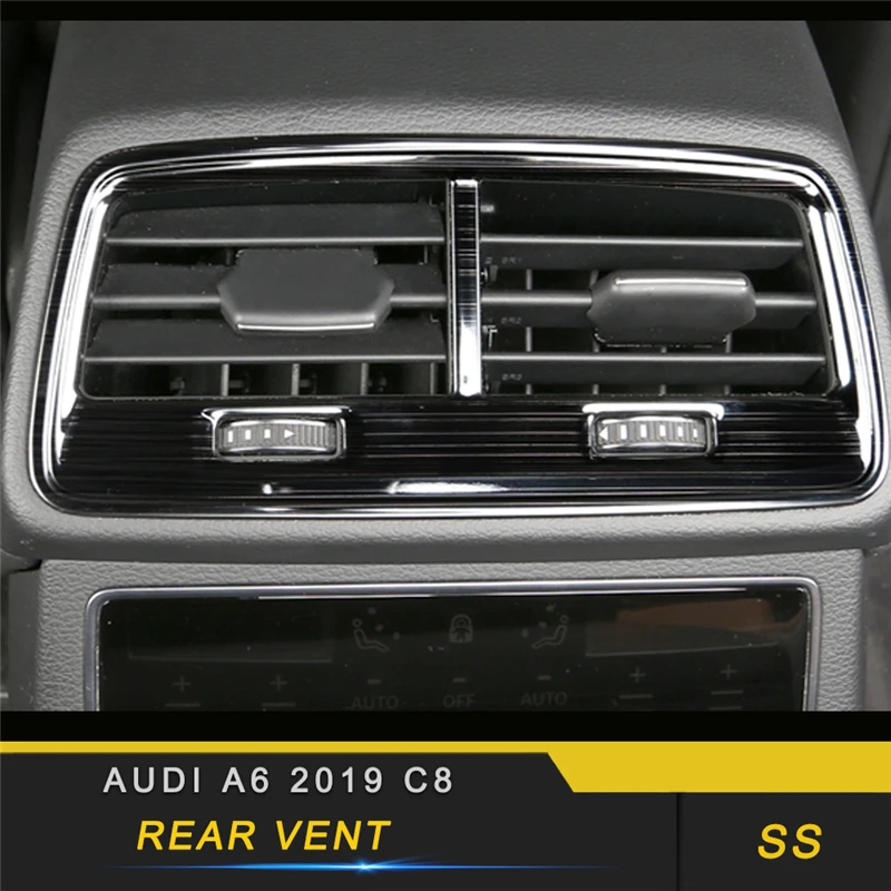 For Audi A6 C8 2019 Car Styling Rear Seat A/C Air Outlet Vent Panel Cover Trim Frame Sticker Interior Accessories
For Audi A6 C8 2019 Car Styling Rear Seat A/C Air Outlet Vent Panel Cover Trim Frame Sticker Interior Accessories
