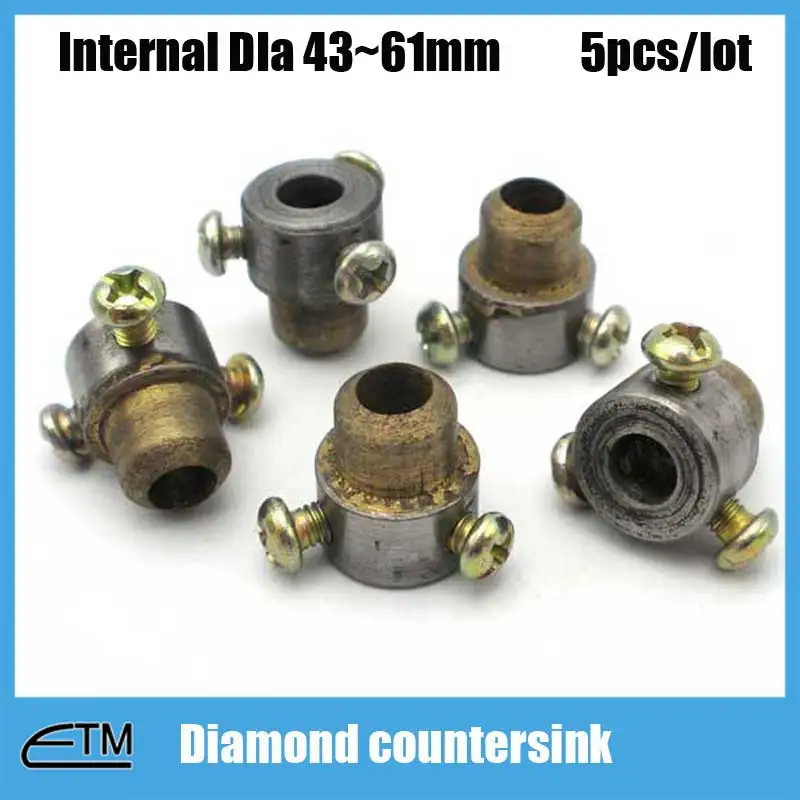 5pcs Sintered diamond countersink for glass countering match with glass drill bit Diameter 43~61mm glass tool zt013
5pcs Sintered diamond countersink for glass countering match with glass drill bit Diameter 43~61mm glass tool zt013