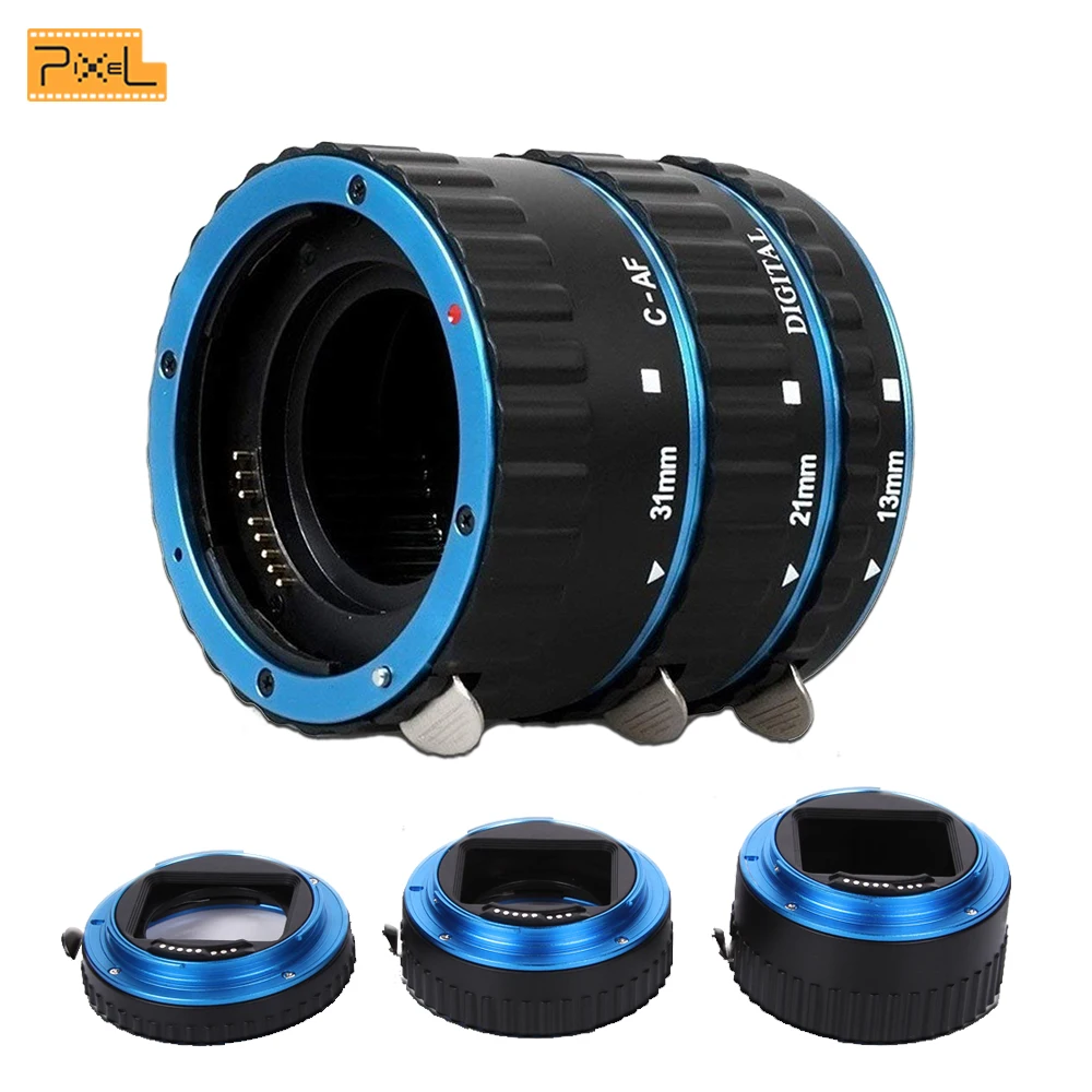 Pixel Camera Lens cap Adapter Macro Lens Extension Tube in Metal and ABS for Canon 1100D,700D,650D,600D,550D,500D,450D,350D,300D
Pixel Camera Lens cap Adapter Macro Lens Extension Tube in Metal and ABS for Canon 1100D,700D,650D,600D,550D,500D,450D,350D,300D