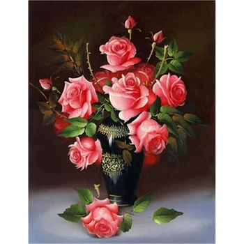DIY Diamond Painting Cross Stitch Full Square Diamond Embroidery Vase flowers Diamond Mosaic Rhinestones decor Paintings ZF191
DIY Diamond Painting Cross Stitch Full Square Diamond Embroidery Vase flowers Diamond Mosaic Rhinestones decor Paintings ZF191