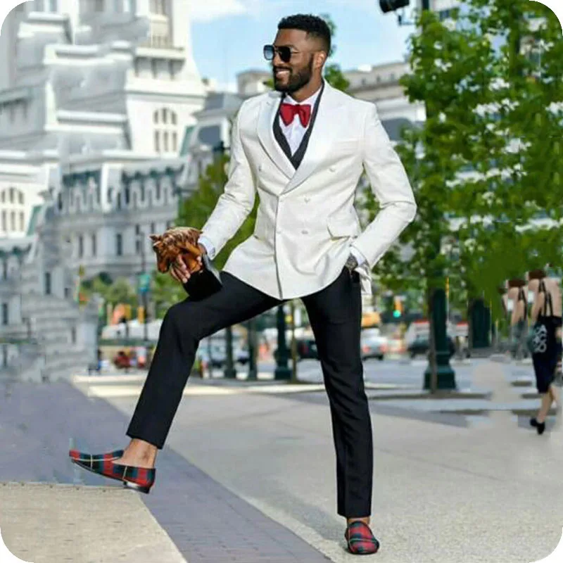 Ivory Men Suits for Wedding Suits Bridegroom Slim Fit Formal Prom Custom Blazer Tuxedo Best Man Costume Homme Mariage 3Pieces
Ivory Men Suits for Wedding Suits Bridegroom Slim Fit Formal Prom Custom Blazer Tuxedo Best Man Costume Homme Mariage 3Pieces