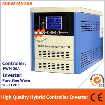 Hybrid controller inverter for off grid solar power system, 400W 24V pure sine wave inverter integrated with 20A PWM controller
Hybrid controller inverter for off grid solar power system, 400W 24V pure sine wave inverter integrated with 20A PWM controller