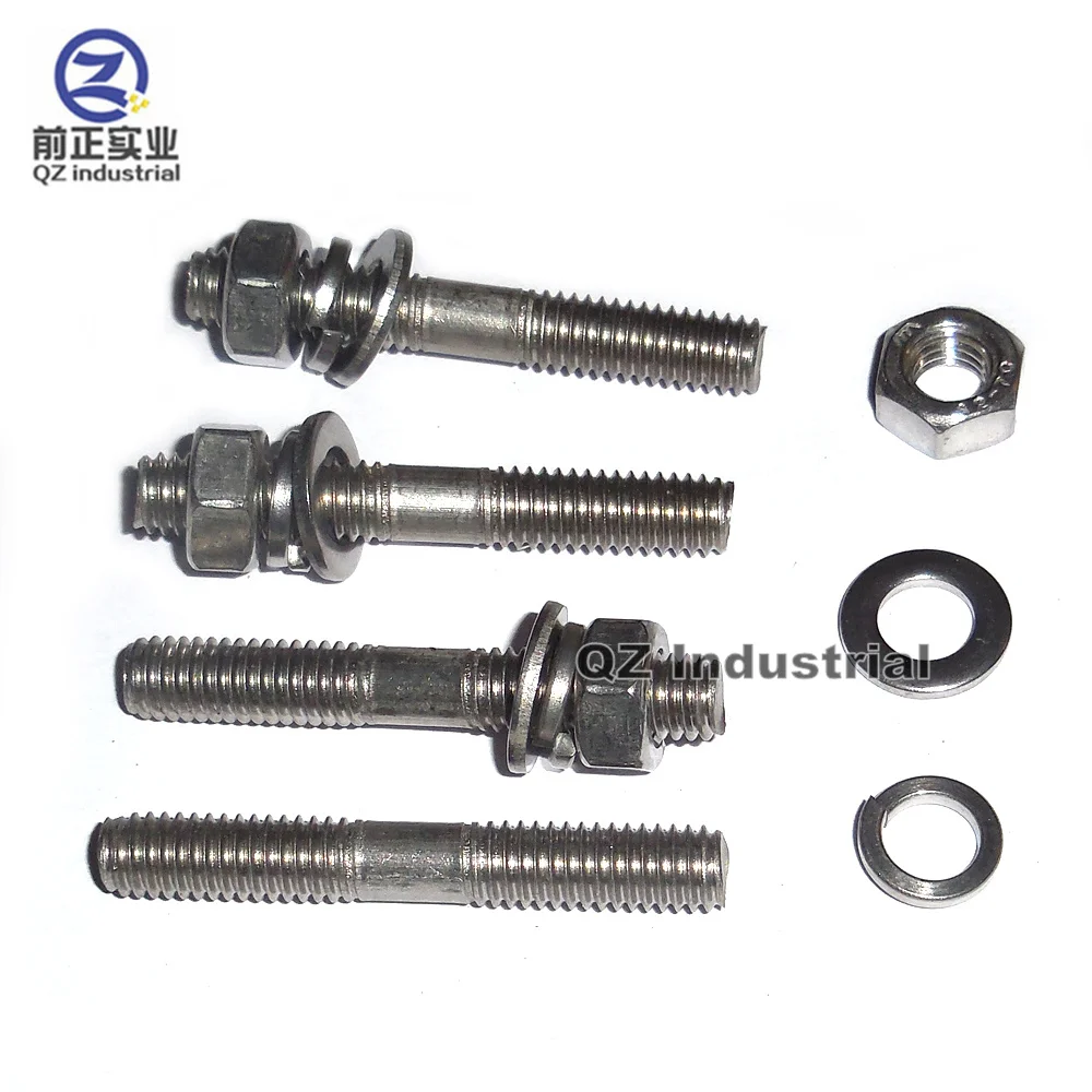 4pcs*bolt+4pcs*elastic gasket+4pcs*flat gasket+4pcs*nut for SUZUKI GN250 exhaust pipe mouth screw 304 stainless steel stud kit
4pcs*bolt+4pcs*elastic gasket+4pcs*flat gasket+4pcs*nut for SUZUKI GN250 exhaust pipe mouth screw 304 stainless steel stud kit