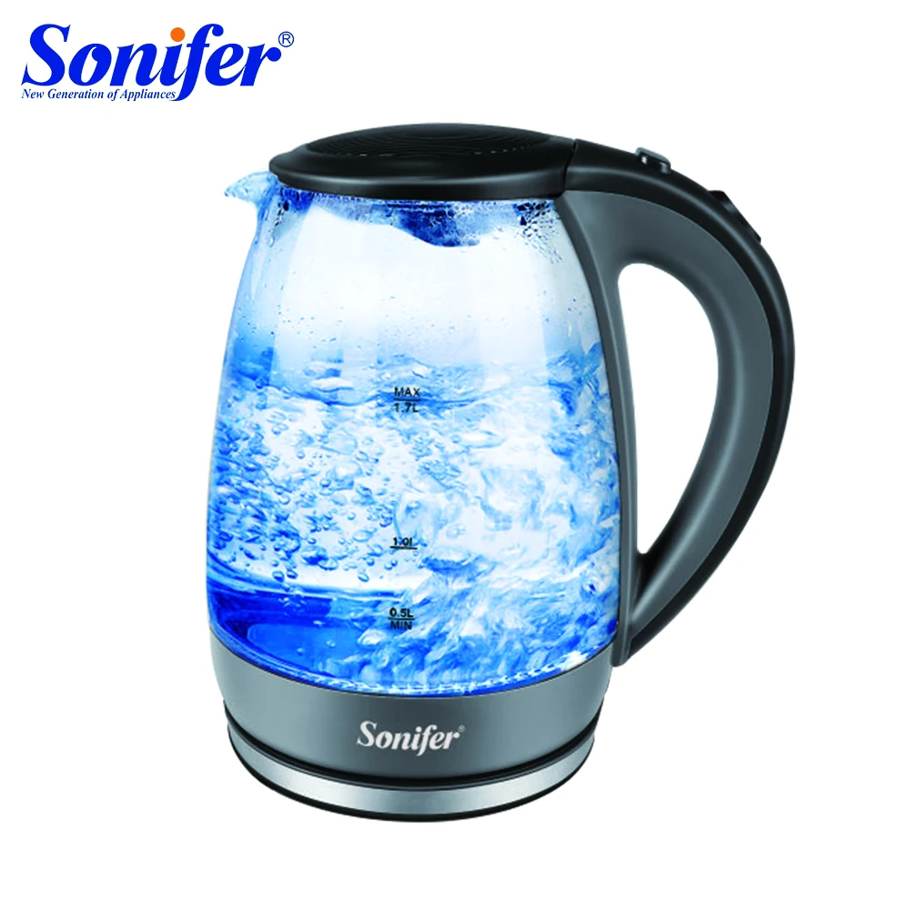 

1.7L Electric Kettle Glass 1800W Household Quick Heating Electric Boiling Pot Sonifer