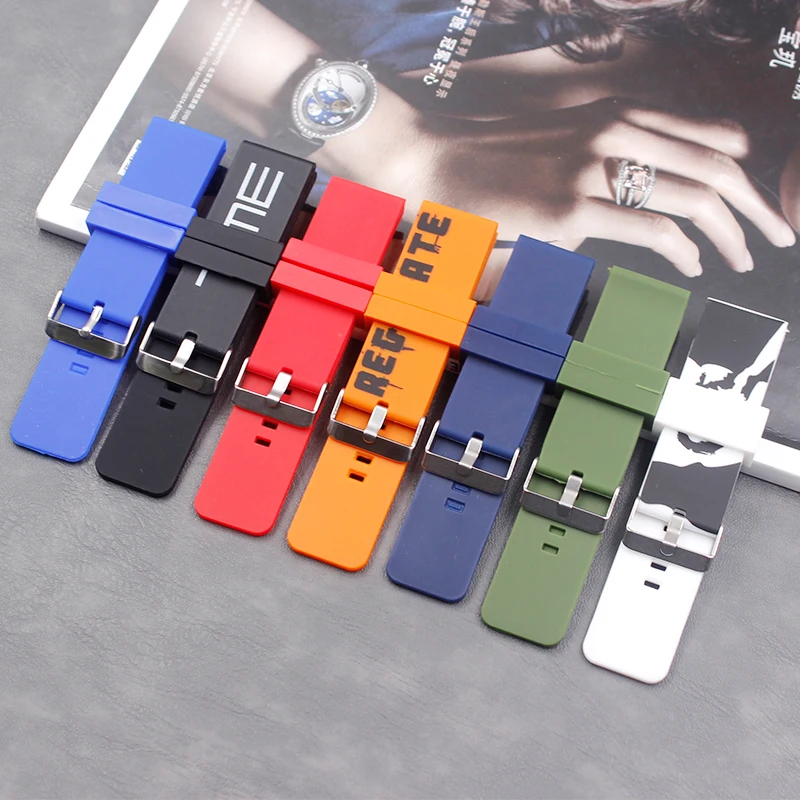 Men's Silicone Strap 26mm Women's Sports Waterproof Natural Rubber Strap Buckle Accessories
Men's Silicone Strap 26mm Women's Sports Waterproof Natural Rubber Strap Buckle Accessories