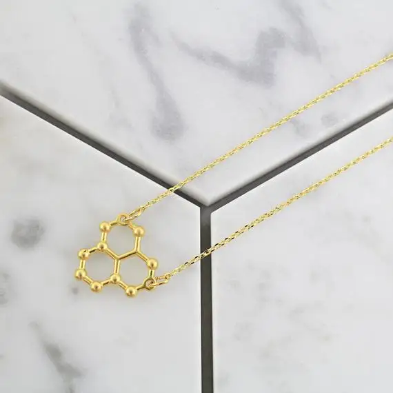 Water Necklace Molecule Necklace Science Necklace STEM Necklace Chemistry Necklace ice Hydro molecule H2O formula
