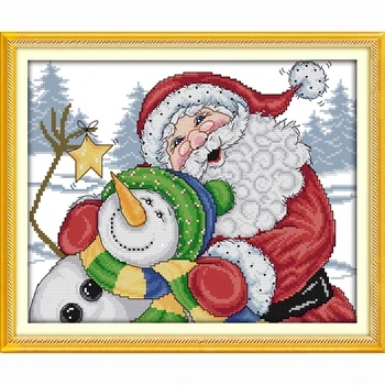 Merry Christmas Santa and snowman figure cartoon diy cross stitch pictures 14ct counted Cross-Stitch embroidery kits fabric 11ct
Merry Christmas Santa and snowman figure cartoon diy cross stitch pictures 14ct counted Cross-Stitch embroidery kits fabric 11ct