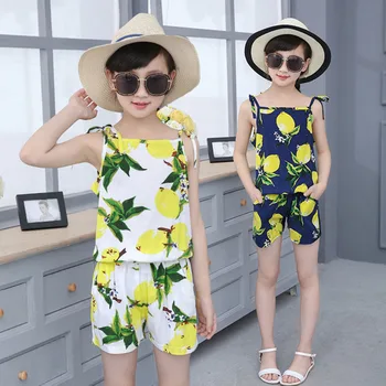 Girls Clothes 2020 New Girls Summer Set Cotton Sleeveless Print Sling+Pants 2PCS Kids Sets Girl Clothing 4 6 8 9 10 11 12 Years
Girls Clothes 2020 New Girls Summer Set Cotton Sleeveless Print Sling+Pants 2PCS Kids Sets Girl Clothing 4 6 8 9 10 11 12 Years