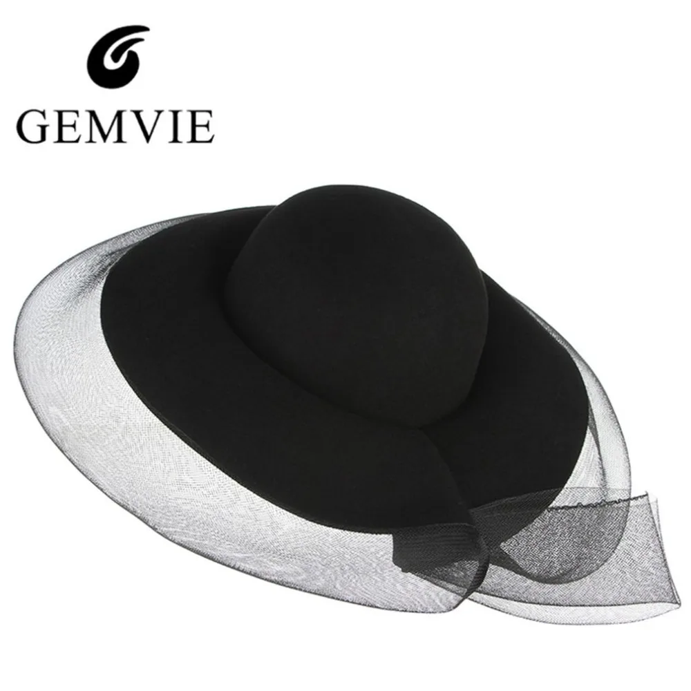 New Trendy Woolen Felt Hats For Women Fedora With Veil Wide Brim Top Hat Elegant Lady Church Panama Hat Bowler Caps
New Trendy Woolen Felt Hats For Women Fedora With Veil Wide Brim Top Hat Elegant Lady Church Panama Hat Bowler Caps