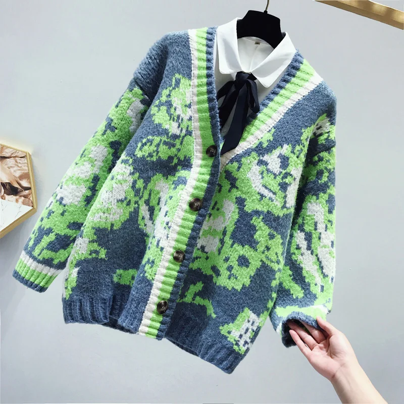 winter new thicken women sweater and cardigans winter warm loose leopard lady outwear coat tops
winter new thicken women sweater and cardigans winter warm loose leopard lady outwear coat tops