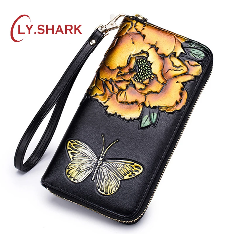 LY.SHARK 2019 fashion lucky flower ladies leather bag long wallet card package two layers of cowhide wallet Long handbag
LY.SHARK 2019 fashion lucky flower ladies leather bag long wallet card package two layers of cowhide wallet Long handbag