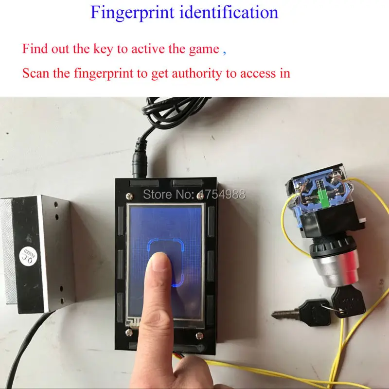 Фото Сканер отпечатков пальцев идентификация головоломки - купить