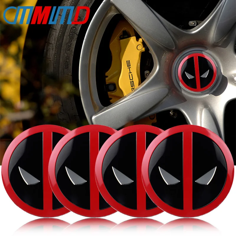 4pcs/lot 56mm Deadpool logo Car Steering tire Wheel Center car sticker Hub Cap Emblem Badge Decals For Honda VW Audi BMW styling
4pcs/lot 56mm Deadpool logo Car Steering tire Wheel Center car sticker Hub Cap Emblem Badge Decals For Honda VW Audi BMW styling
