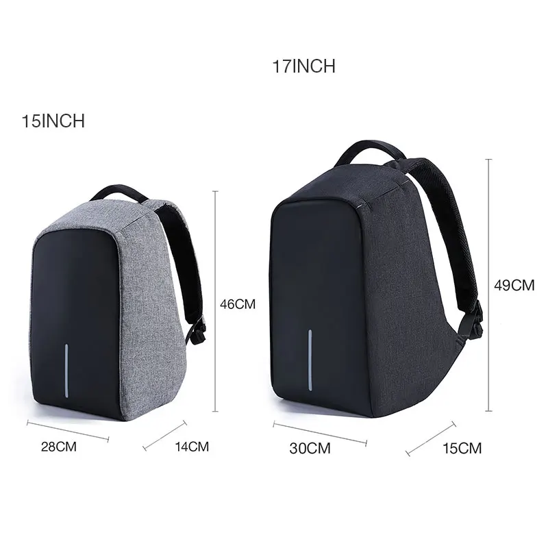 KALIDI Waterproof Laptop Backpack Multifunction Anti theft Backpack USB Charging Travel School Sadoun.com