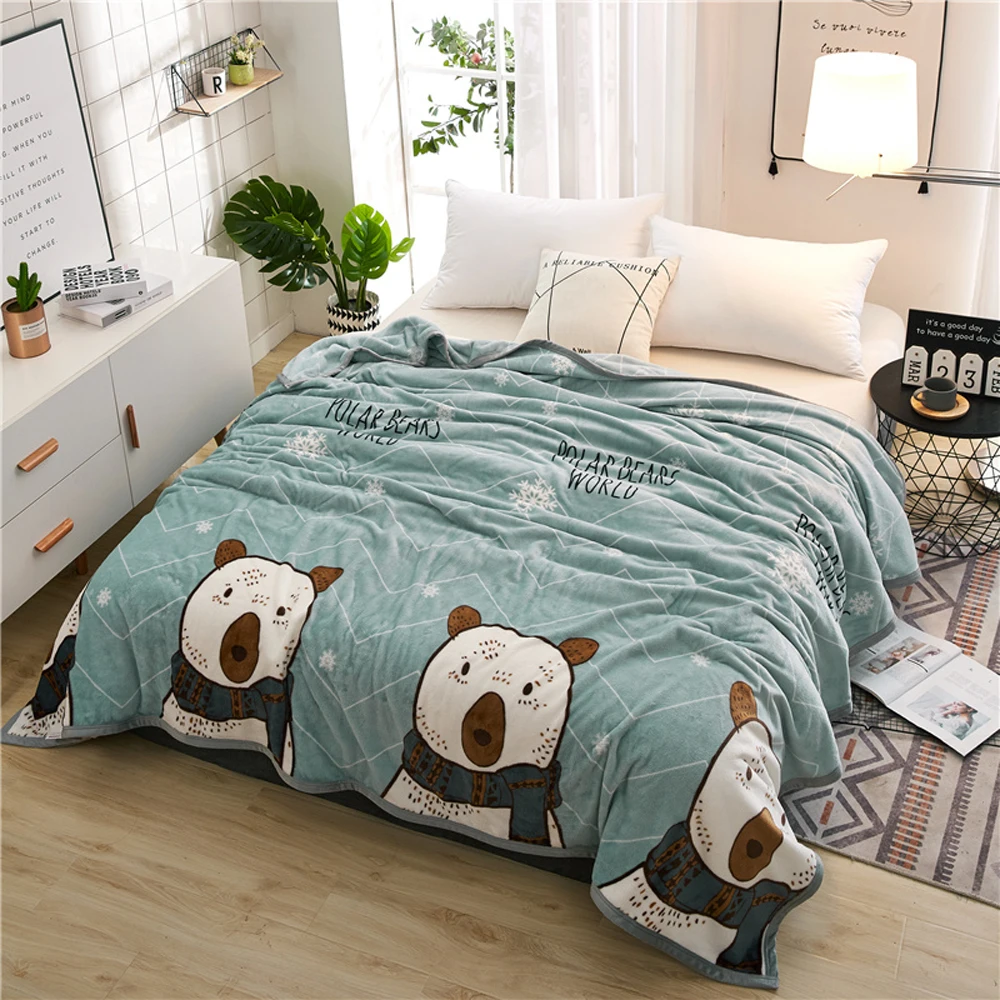 2019 Cartoon Polar Bear Blue Soft Summer Print Thin Blanket Little Throws Coral Fleece Microfiber Plaids Bedsheet Polyester
2019 Cartoon Polar Bear Blue Soft Summer Print Thin Blanket Little Throws Coral Fleece Microfiber Plaids Bedsheet Polyester