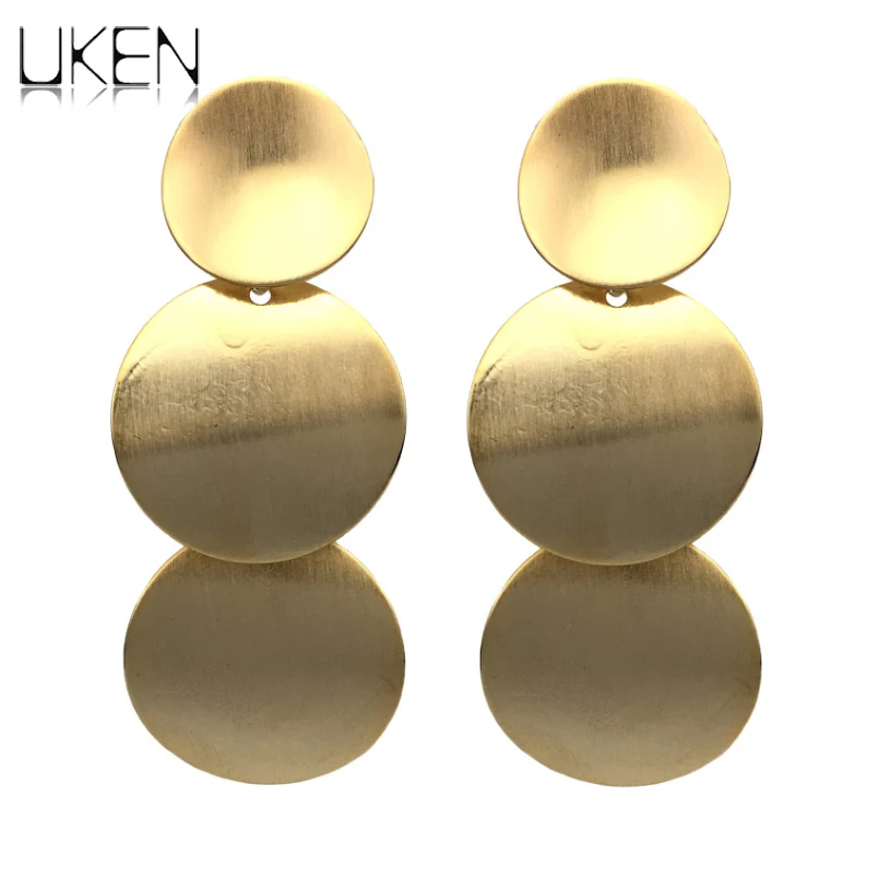 UKEN Punk Fashion Round Metal Stud Earrings For Women Statement Geometric Earrings Brincos Jewelry Golden & Silver Color
UKEN Punk Fashion Round Metal Stud Earrings For Women Statement Geometric Earrings Brincos Jewelry Golden & Silver Color