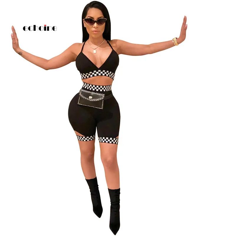 Echoine Sexy Two Piece Set Women Print Cross Bandage Backless Elastic V-Neck Crop Tops Riding Short Suit Beach Swimming Outfits
Echoine Sexy Two Piece Set Women Print Cross Bandage Backless Elastic V-Neck Crop Tops Riding Short Suit Beach Swimming Outfits