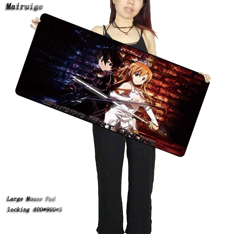 Mairuige 900*400*2MM Art online animation Mouse Pad pad Overlock Edge Big Gaming mouse Pad Send BoyFriend the Best Gift
Mairuige 900*400*2MM Art online animation Mouse Pad pad Overlock Edge Big Gaming mouse Pad Send BoyFriend the Best Gift