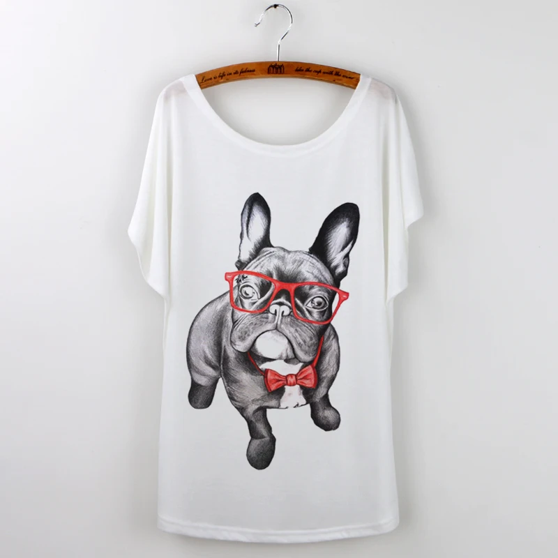 French Promotion Bulldog Print Female T-shirt Korean 2017 Tops Cartoon Loose T Shirt Women Clothing Kawaii Cute Pug Tee Femme
French Promotion Bulldog Print Female T-shirt Korean 2017 Tops Cartoon Loose T Shirt Women Clothing Kawaii Cute Pug Tee Femme