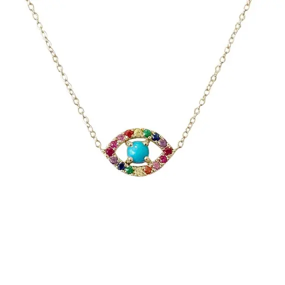 high quality fine 925 sterling silver jewelry turkish evil eye with colorful cz turquoises stone small cute eye pendant necklace
high quality fine 925 sterling silver jewelry turkish evil eye with colorful cz turquoises stone small cute eye pendant necklace