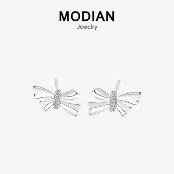 Modian Fashion Crystal Tiny Bowknot Stud Earrings For Women Real 925 Sterling Silver Charm Simple Jewelry New Studs Earring
Modian Fashion Crystal Tiny Bowknot Stud Earrings For Women Real 925 Sterling Silver Charm Simple Jewelry New Studs Earring