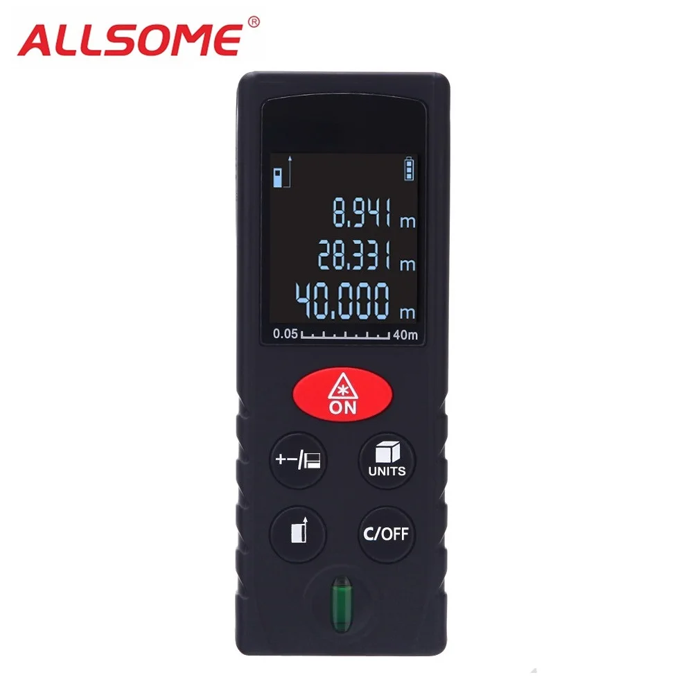 ALLSOME Laser Rangefinder 40m 60m 80m 100m Digital Laser Distance Meter Laser Range Finder Tape Distance Measurer HT1287-1290
ALLSOME Laser Rangefinder 40m 60m 80m 100m Digital Laser Distance Meter Laser Range Finder Tape Distance Measurer HT1287-1290