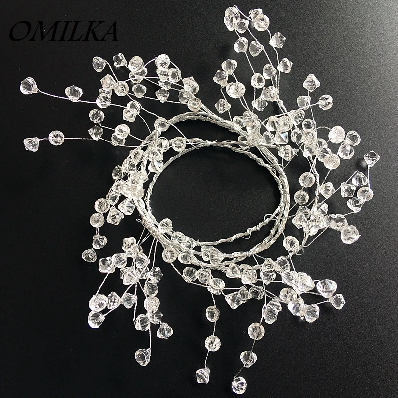 120cm Acrylic Crystal Wire Bead Curtain for Wedding Party Decoration Garland Diamond Branch Beads Curtain Wedding Party Decor
120cm Acrylic Crystal Wire Bead Curtain for Wedding Party Decoration Garland Diamond Branch Beads Curtain Wedding Party Decor