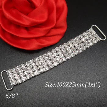 Clear Wedding Embellishment Invitation Buckle Crystal Swimming Bikini Rhinestone Connector Scrapbooking 10pcs, 4x1'' RCM50
Clear Wedding Embellishment Invitation Buckle Crystal Swimming Bikini Rhinestone Connector Scrapbooking 10pcs, 4x1'' RCM50