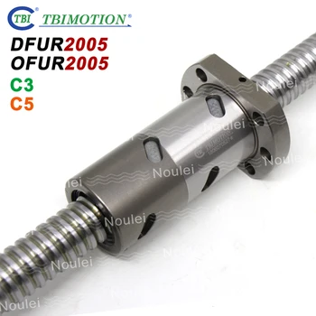 TBI C3 C5 2005 Ball screw 5mm lead with DFU2005 OFU2005 Double Ballnut CNC anti backlash 1000mm 300mm 400mm 500mm 600mm 800mm
TBI C3 C5 2005 Ball screw 5mm lead with DFU2005 OFU2005 Double Ballnut CNC anti backlash 1000mm 300mm 400mm 500mm 600mm 800mm