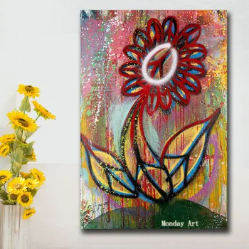 Wall Graffiti art handmade Halo Flower painting For Home Decor hand painted Wall oil Painting Nice Wall Picture For Living Room
Wall Graffiti art handmade Halo Flower painting For Home Decor hand painted Wall oil Painting Nice Wall Picture For Living Room