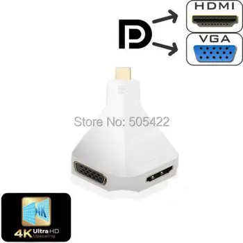 Mini DP Display Port 1.2 to HDMI VGA Converter Adapter for MacBook Pro Air 4K 2K
Mini DP Display Port 1.2 to HDMI VGA Converter Adapter for MacBook Pro Air 4K 2K
