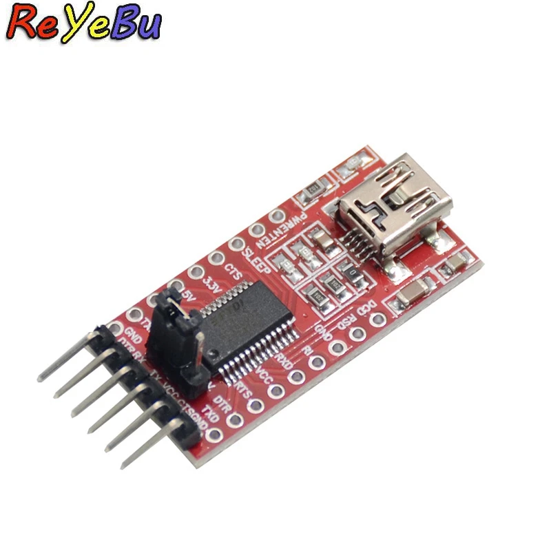 1Pce FT232RL FTDI USB 3.3V 5.5V to TTL Serial Adapter Module for Arduino Mini Port
1Pce FT232RL FTDI USB 3.3V 5.5V to TTL Serial Adapter Module for Arduino Mini Port