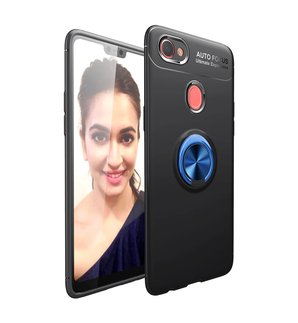 WHaY Ring Holder Case For OPPO F7 Coque Soft Silicone Luxury Stand Magnetic Phone Case For OPPO F9 F7 F5 Cover F 7 Capa Shell (14)