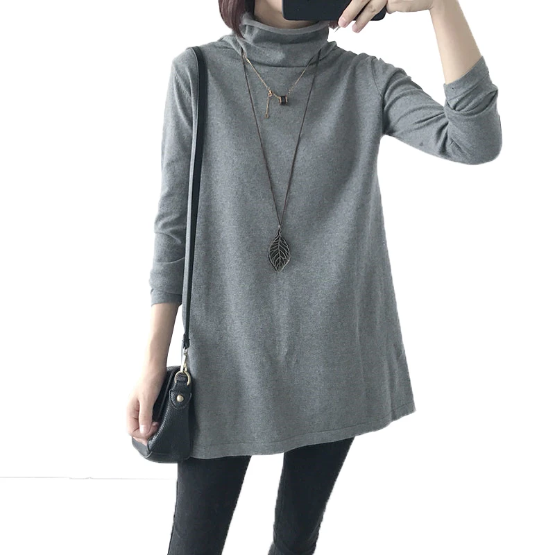 NEW 2018 Autumn Winter Korean Version High collar Loose Large size Knit Bottoming Shirt Long sleeve Pullover Sweater female M19
NEW 2018 Autumn Winter Korean Version High collar Loose Large size Knit Bottoming Shirt Long sleeve Pullover Sweater female M19