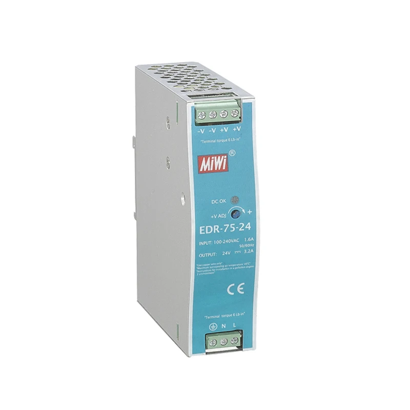 Output DC12V,24V,48V EDR Power Unit AC DC Din Rail Switching Power Supply 24Volt Din Rail Power Source 75W 120W 150W SMPS
Output DC12V,24V,48V EDR Power Unit AC DC Din Rail Switching Power Supply 24Volt Din Rail Power Source 75W 120W 150W SMPS