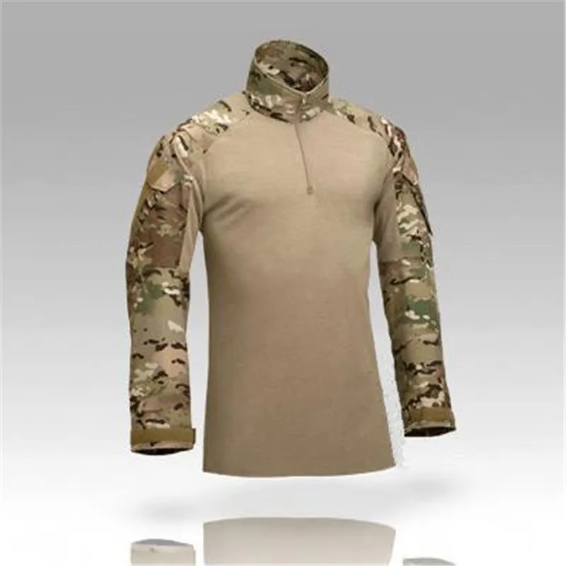 Camouflage military uniform us army combat shirt cargo multicam Airsoft paintball militar tactical clothing with elbow pads
Camouflage military uniform us army combat shirt cargo multicam Airsoft paintball militar tactical clothing with elbow pads
