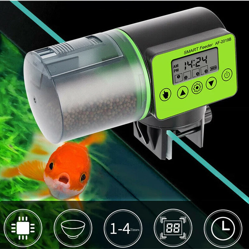 Aquarium Automatic Fish Food Feeder Electrical Plastic Digital Timer Food Fish Feeding Pet Feeder
Aquarium Automatic Fish Food Feeder Electrical Plastic Digital Timer Food Fish Feeding Pet Feeder
