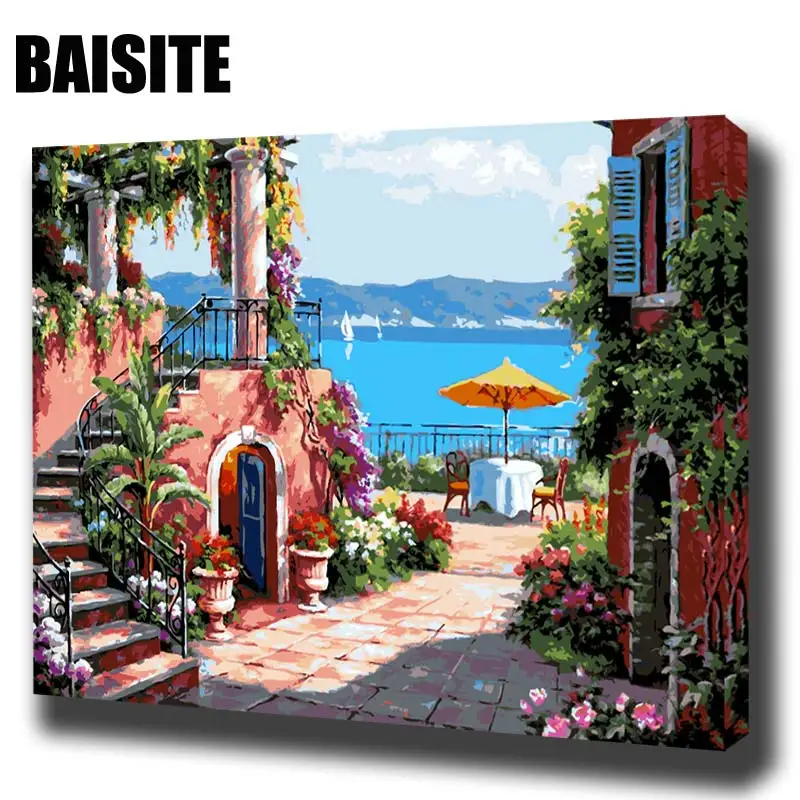 BAISITE DIY Framed Oil Painting By Numbers Landscape Pictures Canvas Painting For Living Room Wall Art Home Decor E574
BAISITE DIY Framed Oil Painting By Numbers Landscape Pictures Canvas Painting For Living Room Wall Art Home Decor E574