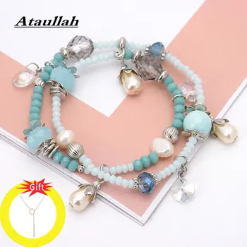 Ataullah Handmade Double Layer Bracelets Beads for Women Natural Stone Pearl Bangles With Crystal Beads Charm Jewelry BW014
Ataullah Handmade Double Layer Bracelets Beads for Women Natural Stone Pearl Bangles With Crystal Beads Charm Jewelry BW014