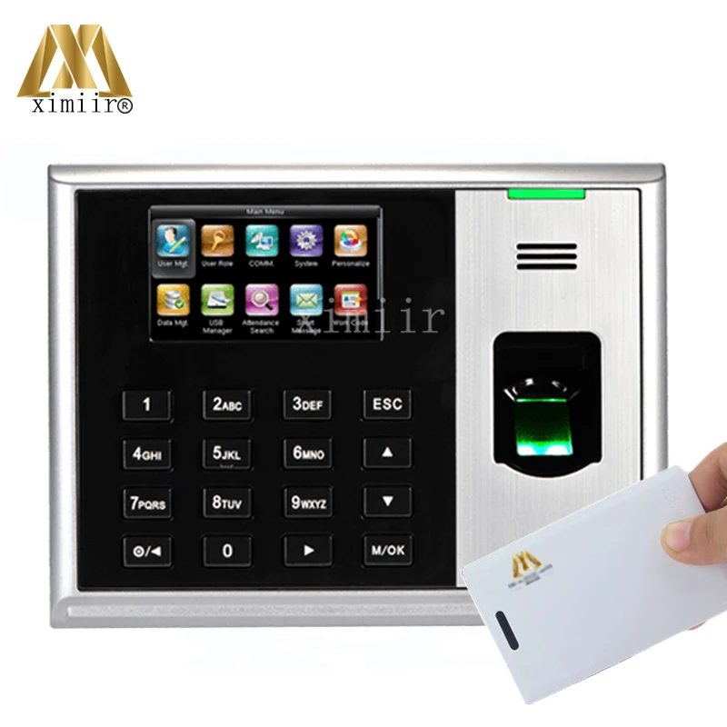 

ZK S30 TCP/IP USB Fingerprint Time And Attendance Systems 3 Inch Color Screen With IC Card Reader
