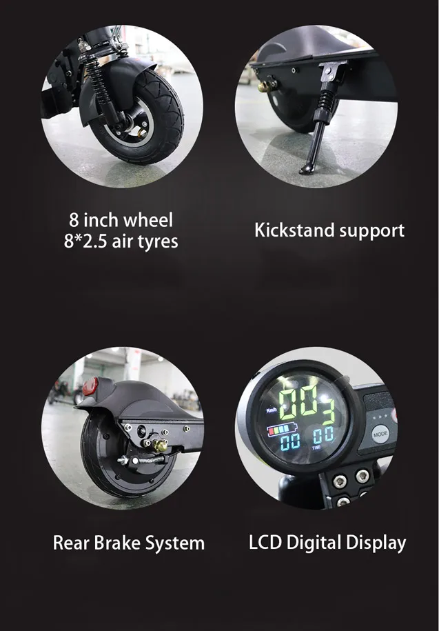 Flash Deal 36V  350W 500W Electric Scooter with seat Electric Bike 10inch long distance Lithium Battery Adult Foldable Hoverboard e scooter 7