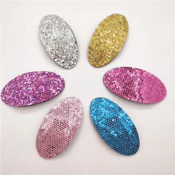 2.5x5.5cm 200pcs/lot Shiny Padded Snap Clip cover Applique Glitter DIY BB Hair Clip Accessories
2.5x5.5cm 200pcs/lot Shiny Padded Snap Clip cover Applique Glitter DIY BB Hair Clip Accessories