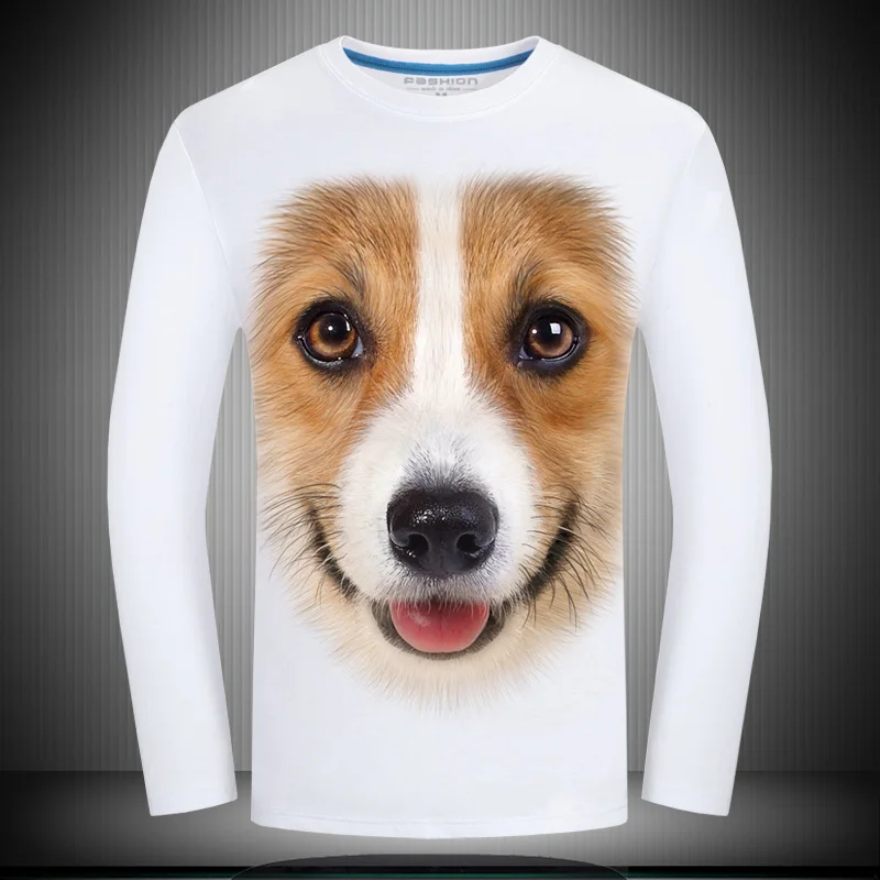 High quality do not fade Fashion personality 3d stereo male dog print plus size plus size long-sleeve T-shirt autumn t shirt
High quality do not fade Fashion personality 3d stereo male dog print plus size plus size long-sleeve T-shirt autumn t shirt