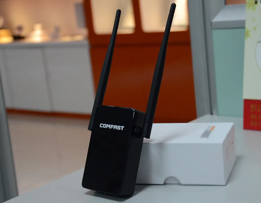 COMFAST 300Mbps 802.11b/g/n dual 5dBi External Antennas Signal Boosters WiFi Repeater networking Range Expander
COMFAST 300Mbps 802.11b/g/n dual 5dBi External Antennas Signal Boosters WiFi Repeater networking Range Expander