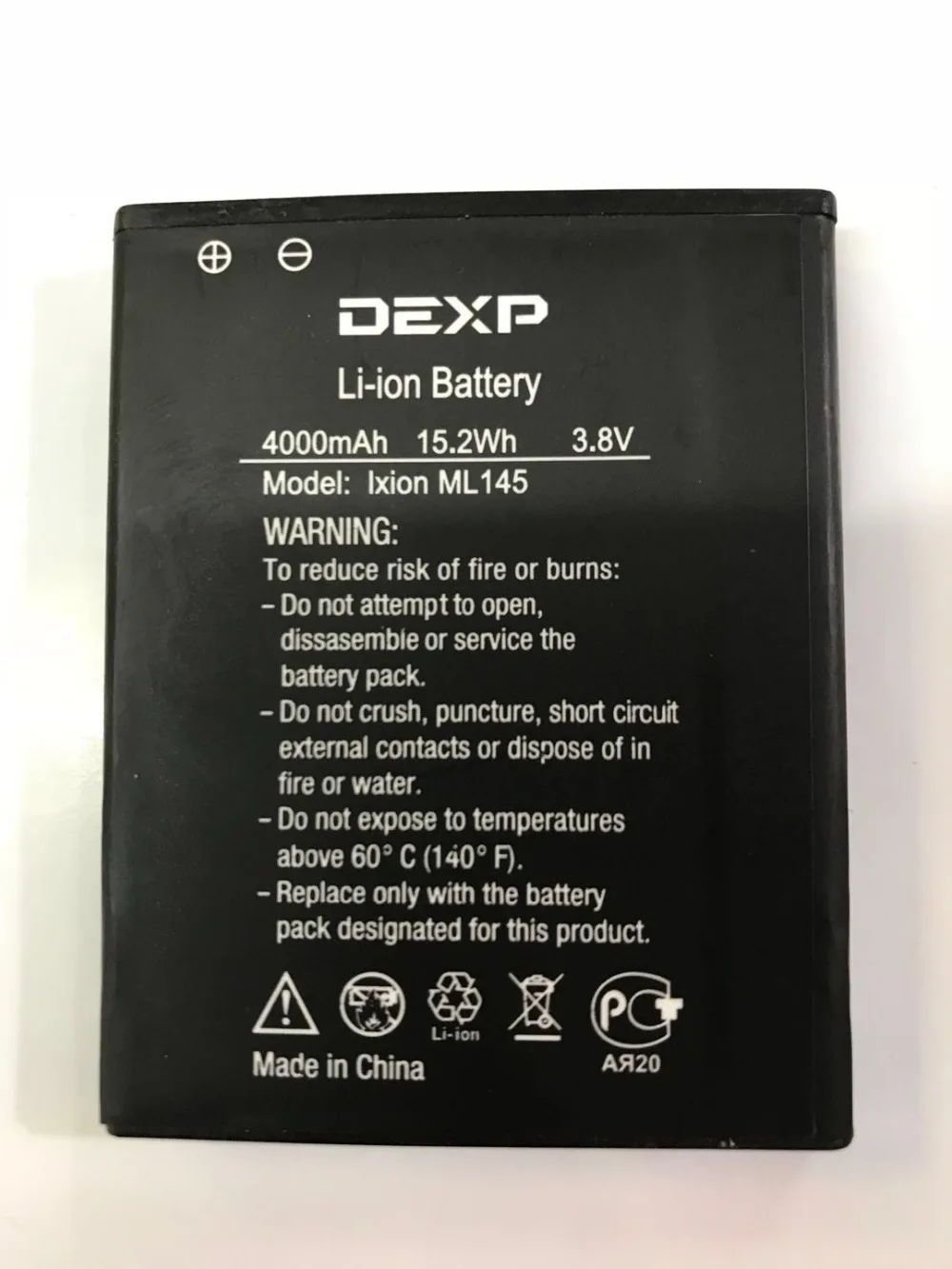 MATCHESY ForDEXP Ixion ML145 Battery Replacement High Quality Large Capacity 4000mAh Back Up Bateria For DEXP Ixion ML145 Phone
MATCHESY ForDEXP Ixion ML145 Battery Replacement High Quality Large Capacity 4000mAh Back Up Bateria For DEXP Ixion ML145 Phone