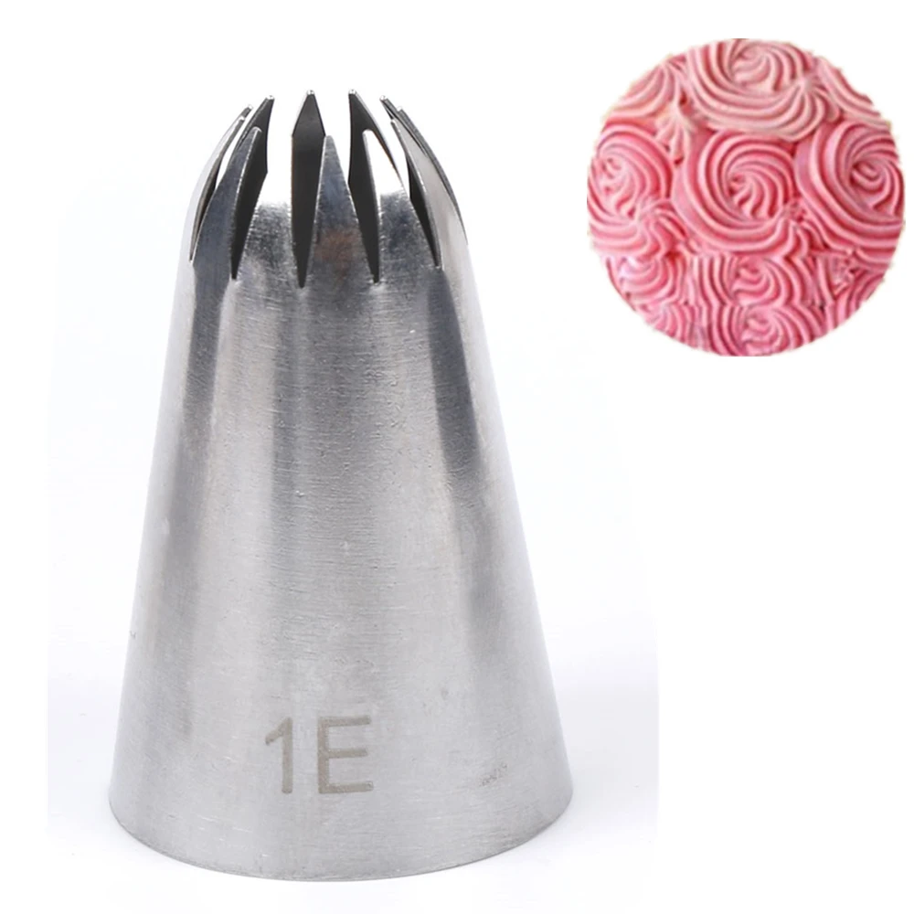 #1E Large Size Icing Tips Cream Stainless Steel Cookies Piping Nozzle Pastry Tool Pastry Cake Making Tools Dessert Decorator
#1E Large Size Icing Tips Cream Stainless Steel Cookies Piping Nozzle Pastry Tool Pastry Cake Making Tools Dessert Decorator