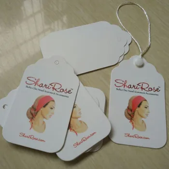 Custom Grade A white Coated paper tags head scarves print swing Hang tag 1000 pcs/single design
Custom Grade A white Coated paper tags head scarves print swing Hang tag 1000 pcs/single design