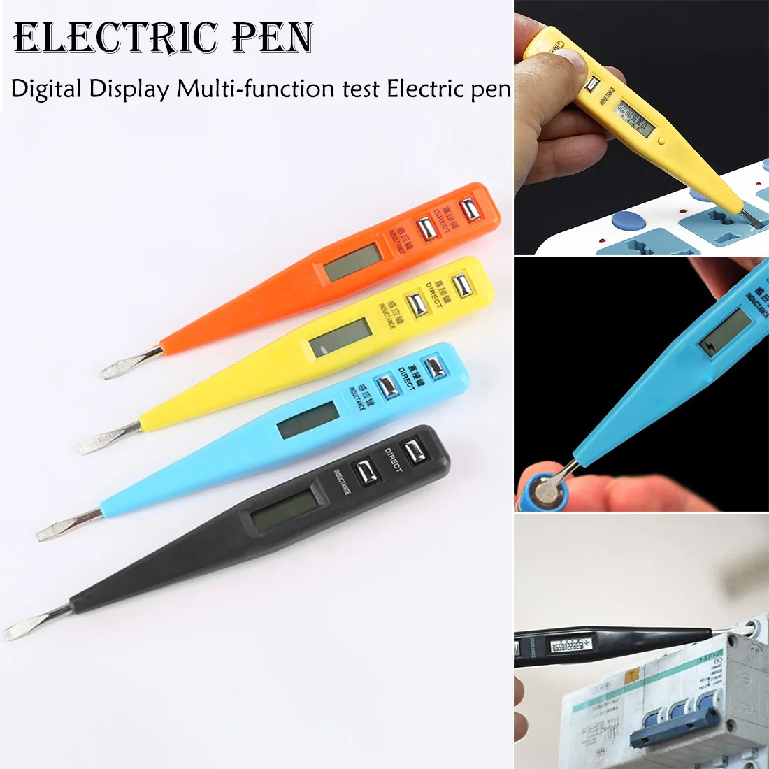 Voltage tester AC DC 12-220V Multi-Sensor Electrical LCD Display Voltage Detector Multi-function induction test pencil
Voltage tester AC DC 12-220V Multi-Sensor Electrical LCD Display Voltage Detector Multi-function induction test pencil